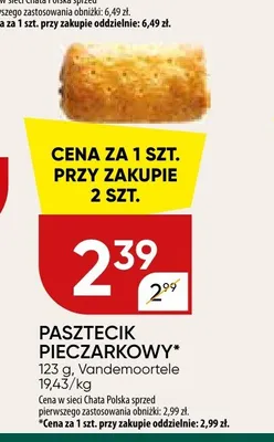 Pasztecik pieczarkowy Vandemoortele promocja w Chata Polska