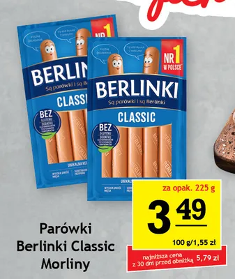 Parówki Berlinki Classic promocja w Gram Market