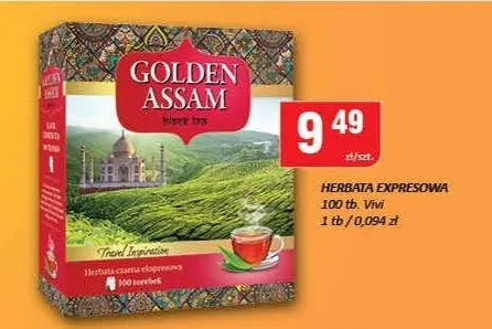 Herbata ekspresowa Golden Assam Vivi promocja w Chorten