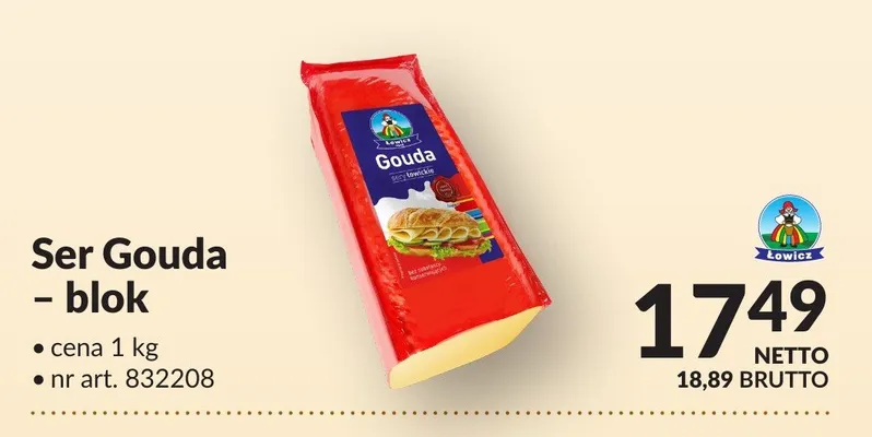 Ser Gouda blok promocja w Makro