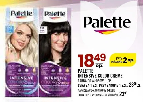 Farba do włosów intensive color creme promocja w Drogerie Natura