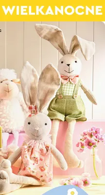 Pluszowy zając lub owca promocja w Biedronka