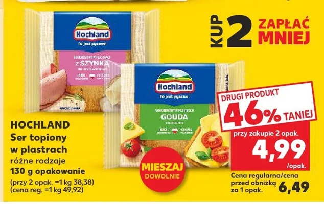 Ser topiony w plastrach różne rodzaje promocja w Kaufland