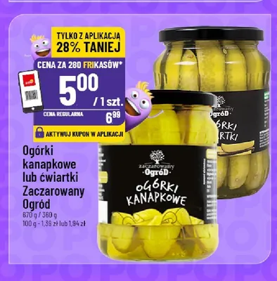 Ogórki kanapkowe Zaczarowany Ogród promocja w POLOmarket