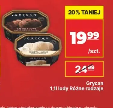 Lody Grycan promocja w API Market