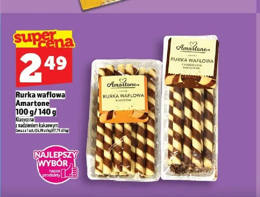 Rurka waflowa Amartone promocja w TOPAZ