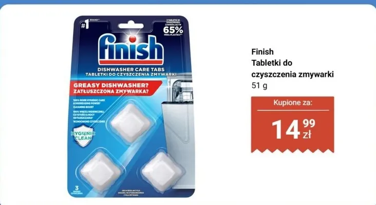 Tabletki do czyszczenia zmywarki promocja w Biedronka