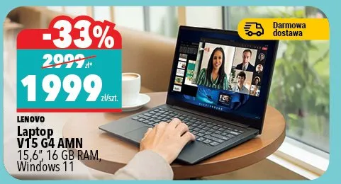 Laptop V15 G4 AMN 15,6", 16 GB RAM, Windows 11 Lenovo promocja w Biedronka Home