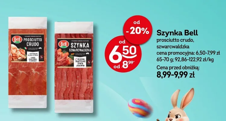 Szynka Bell prosciutto crudo, szwarcwaldzka promocja w Żabka