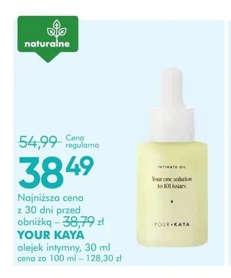Olejek intymny Your Kaya promocja w Super-Pharm