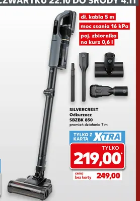 Odkurzacz Sbzbk 850 Silvercrest promocja w Kaufland