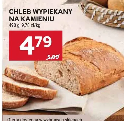 Chleb wypiekany na kamieniu promocja w Stokrotka