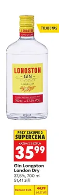 Gin Longston London Dry promocja w Biedronka
