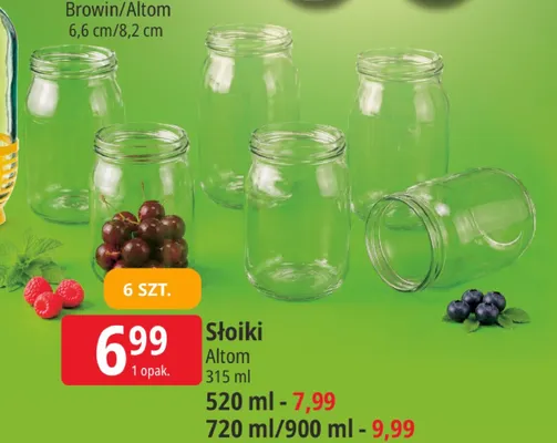 Słoiki Altom 720 ml 6-pak promocja w Leclerc