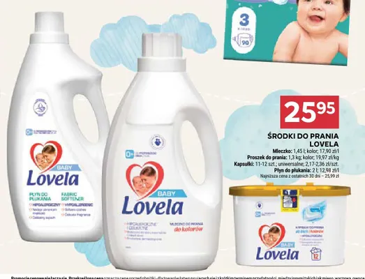Mleczko do prania Lovela Baby promocja w Stokrotka