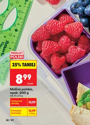 Malina polska promocja w Biedronka