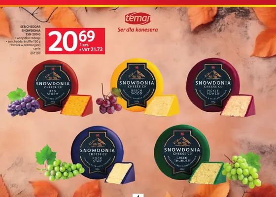 Ser cheddar Snowdonia Rock Star promocja w Selgros