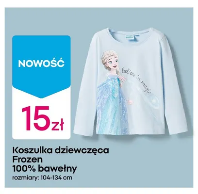 Koszulka dziewczęca Frozen promocja w Pepco