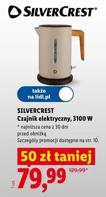 Czajnik elektryczny SilverCrest 3100W promocja w Lidl