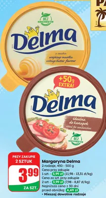 Margaryna 2 rodzaje promocja w Dino