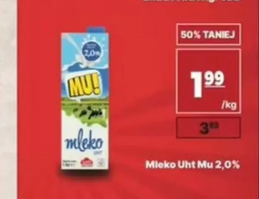 Mleko UHT Mu! 2,0% promocja w API Market