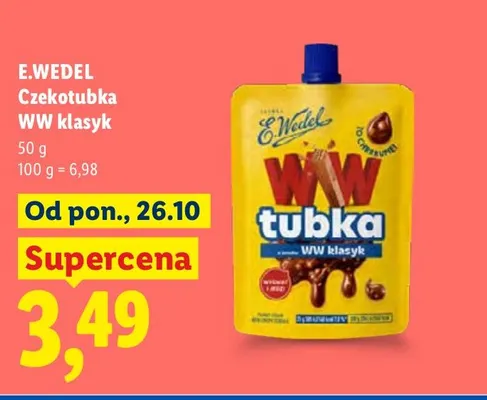Czekotubka E.Wedel WW klasyk promocja w Lidl