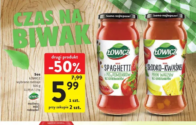 Sos słodko-kwaśny Łowicz promocja w Intermarche