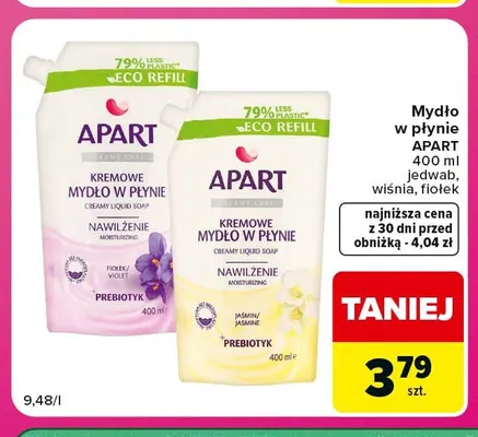 Mydło w płynie Apart fiołek promocja w Carrefour Express