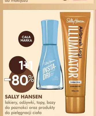 Lakiery, odżywki, topy, bazy do paznokci oraz produkty do pielęgnacji ciała SALLY HANSEN promocja w Super-Pharm