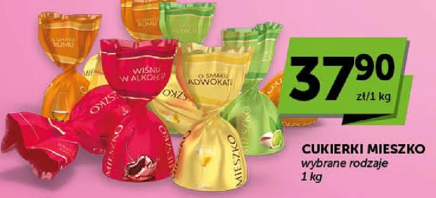 Cukierki mieszko wybrane rodzaje promocja w Euro Sklep