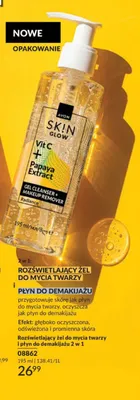 Rozświetlający żel do mycia twarzy i płyn do demakijażu 2 w 1 Avon Sk!n Glow promocja w AVON