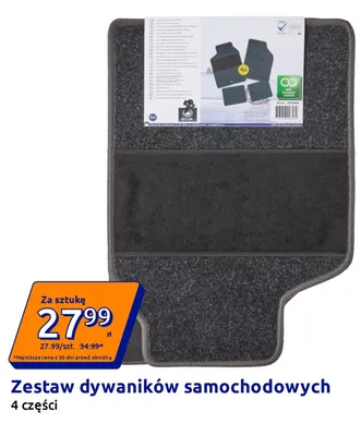 Zestaw dywaników samochodowych SECUR 4 części promocja w Action