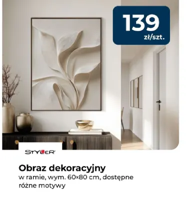 Obraz dekoracyjny w ramie 60x80 cm Styler promocja w PSB Mrówka