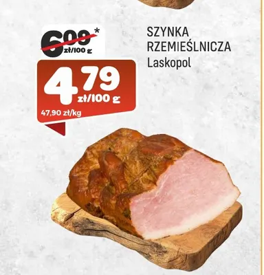 Szynka rzemieślnicza Laskopol promocja w Społem Praga