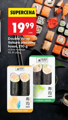 Double Wrap Sakura pieczony łosoś i mango promocja w Biedronka