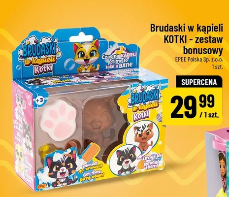 Brudaski w kąpieli KOTKI - zestaw bonusowy promocja w POLOmarket