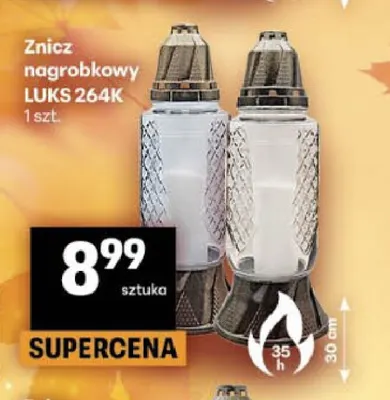 Znicz nagrobkowy Luks 264K promocja w Delikatesy Centrum