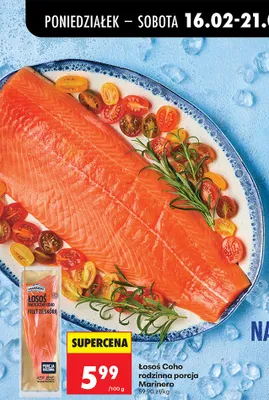 Łosoś coho rodzinna porcja promocja w Biedronka