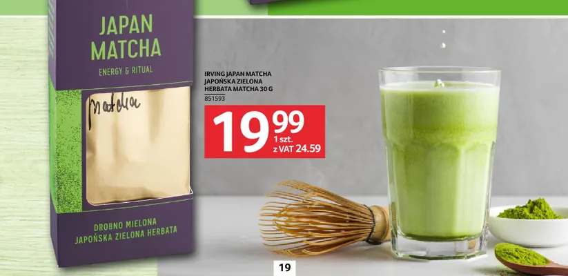 Herbata zielona japońska Japan Matcha Irving promocja w Selgros