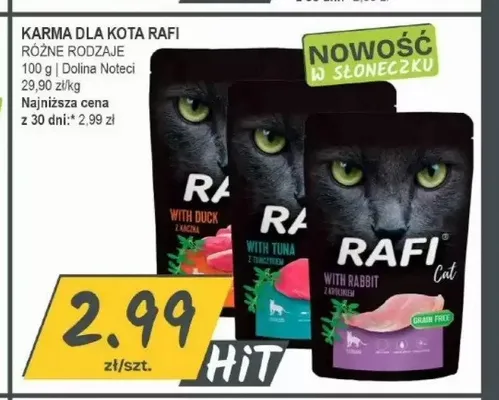 Karma dla kota Rafi Cat z tuńczykiem promocja w Słoneczko