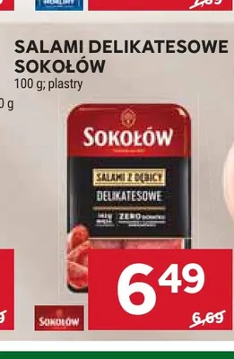Salami delikatesowe Sokołów promocja w Stokrotka