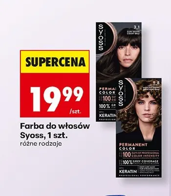 Farba do włosów 422 Syoss color promocja w Biedronka