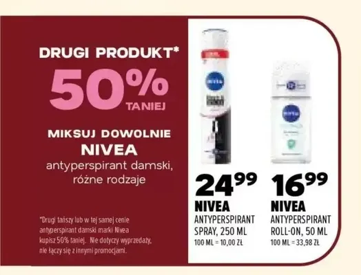 Antyperspirant spray Nivea promocja w Drogerie Natura