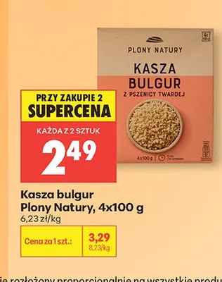 Kasza bulgur Plony Natury 4-pak 100g promocja w Biedronka
