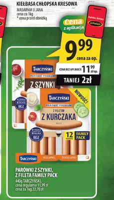 Parówki z szynki Family Pack Tarczyński promocja w Arhelan