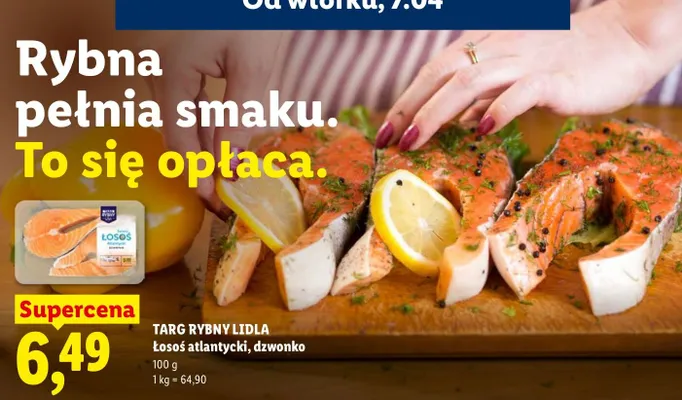 Łosoś atlantycki, dzwonko promocja w Lidl