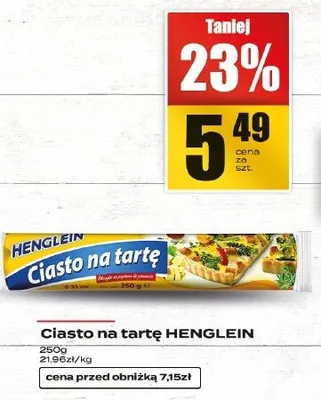 Ciasto na tartę HENGLEIN promocja w Supeco