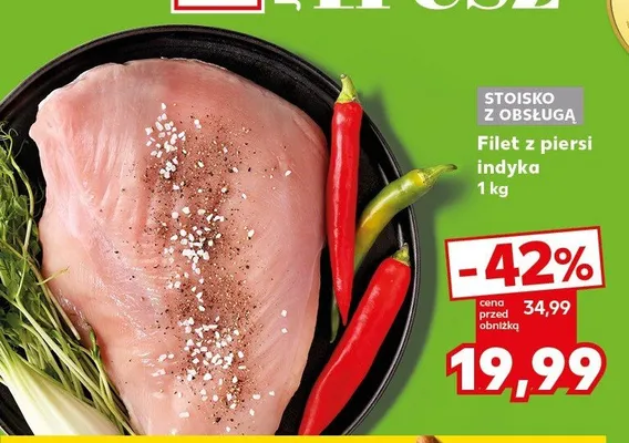 Filet z piersi indyka promocja w Kaufland