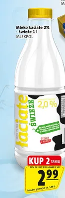 Mleko świeże Łaciate 2% promocja w Prim Market