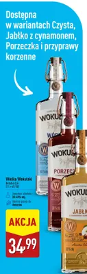 Wódka Wokulski Jabłko z cynamonem promocja w Aldi